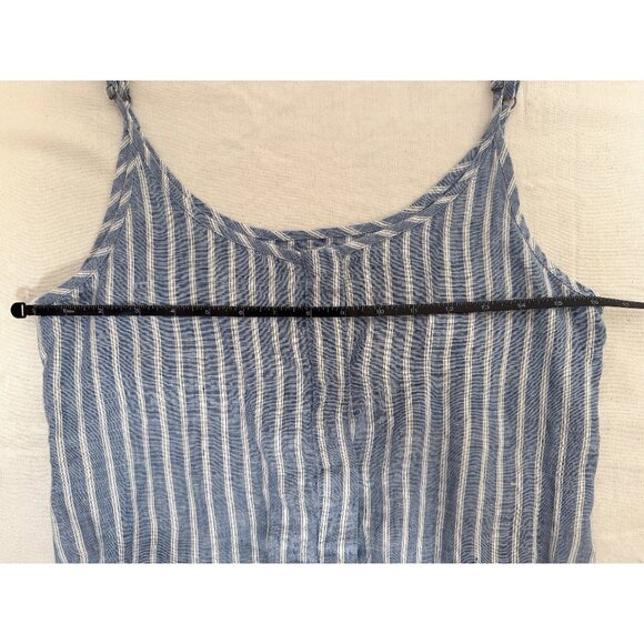 Enza Costa Blue and White Striped Jumpsuit - Picture 10 of 13